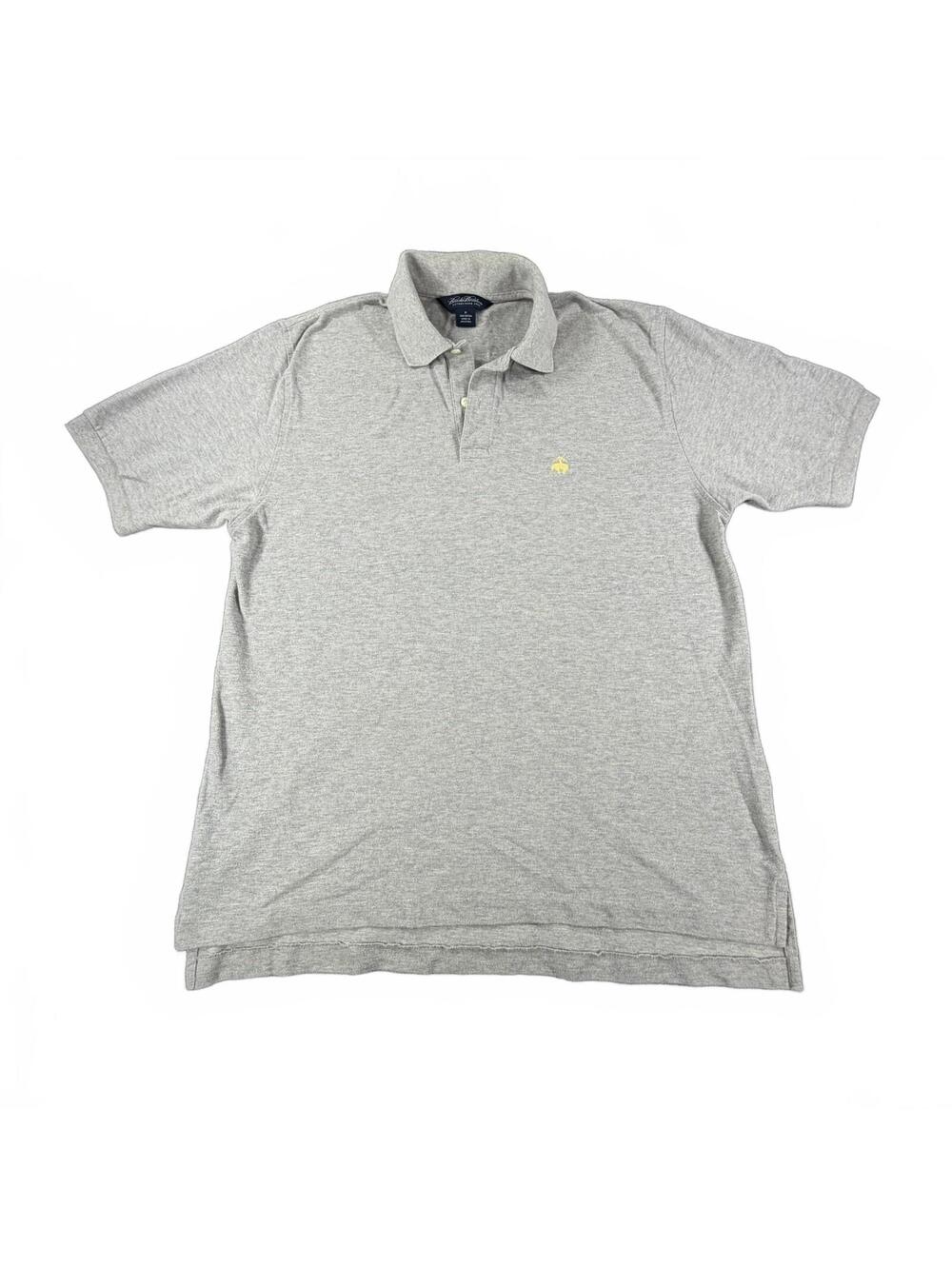 Brooks Brothers Men's Gray Golf Polo Shirt – Size M, 100% Cotton